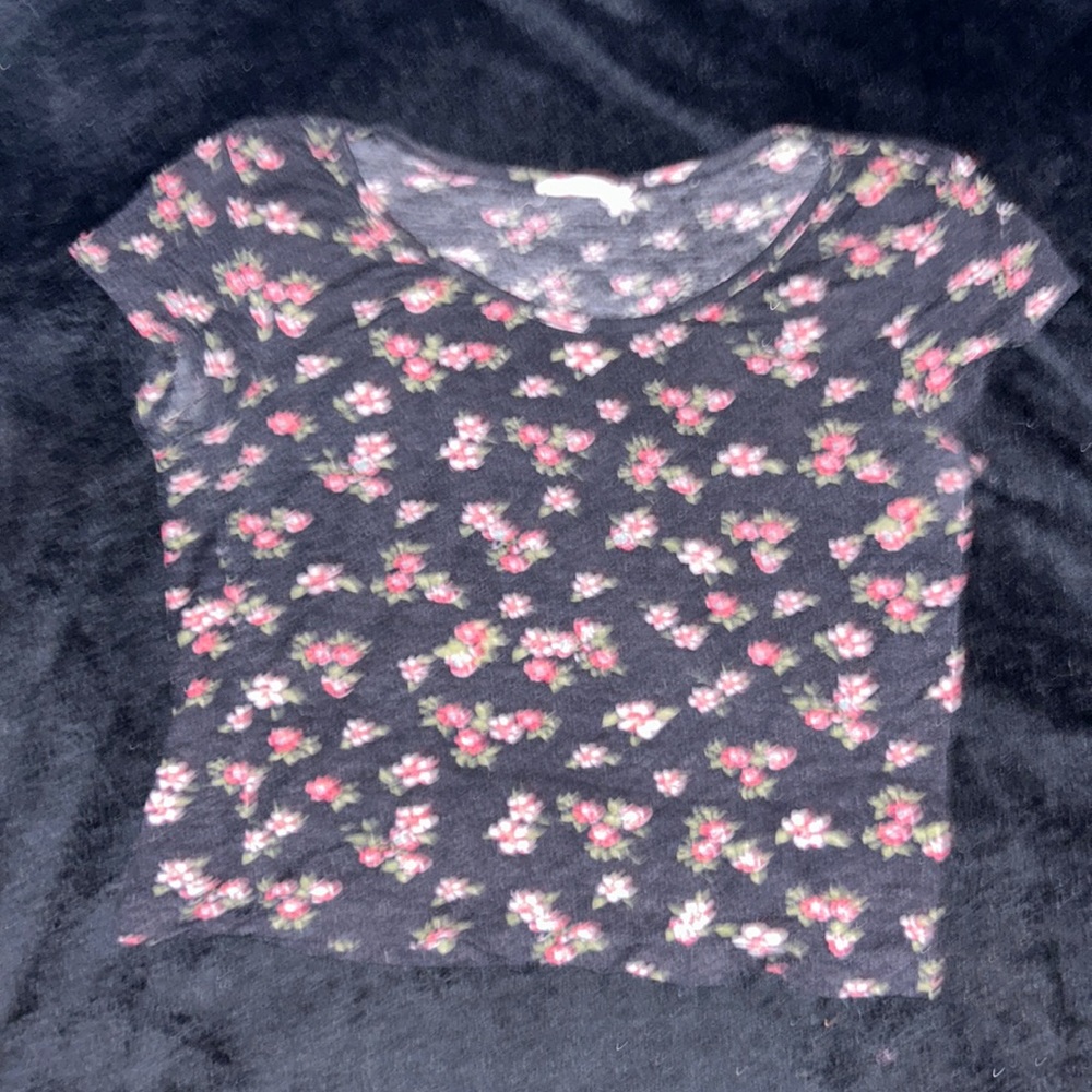 Flower crop top.